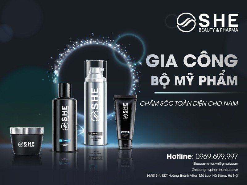GIA CÔNG BỘ MỸ PHẨM CHĂM SÓC TOÀN DIỆN CHO NAM