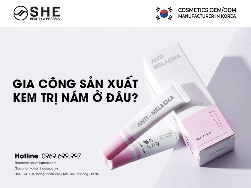 sản xuất kem trị nám
