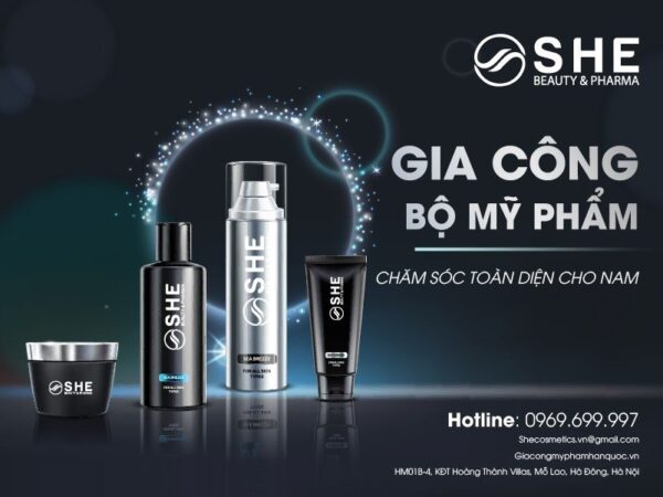 Gia công bộ mỹ phẩm cho nam giới