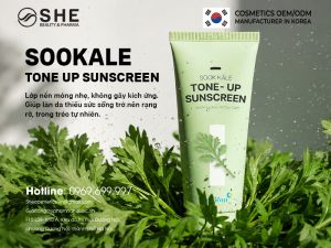 SOOKALE Tone Up Sunscreen – Kem chống nắng nâng tone làm dịu da từ nhà máy reBom Hàn Quốc