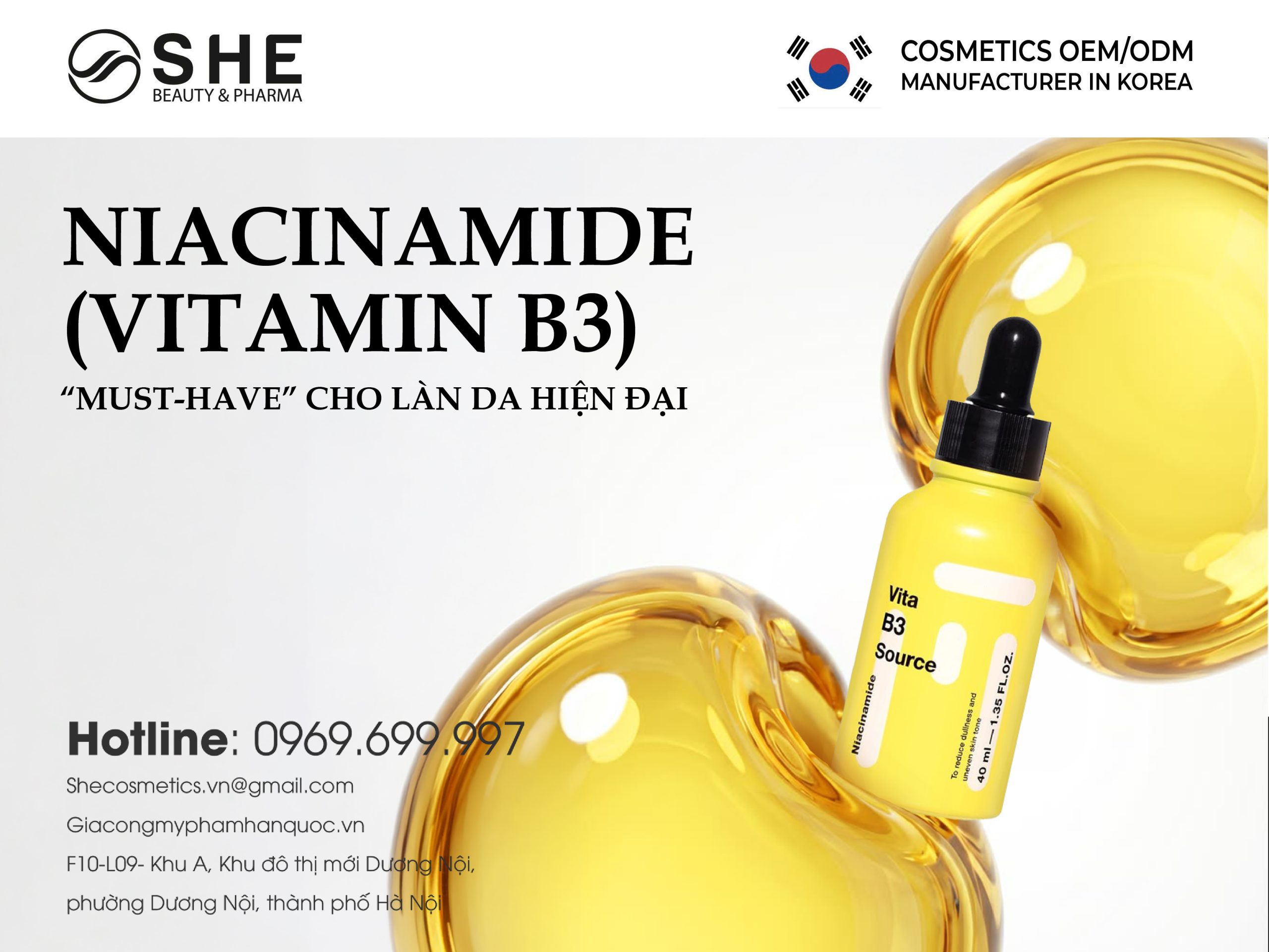 Vitamin B3 (Niacinamide): Từ hoạt chất “quốc dân” đến nền tảng của công thức chăm sóc da hiện đại